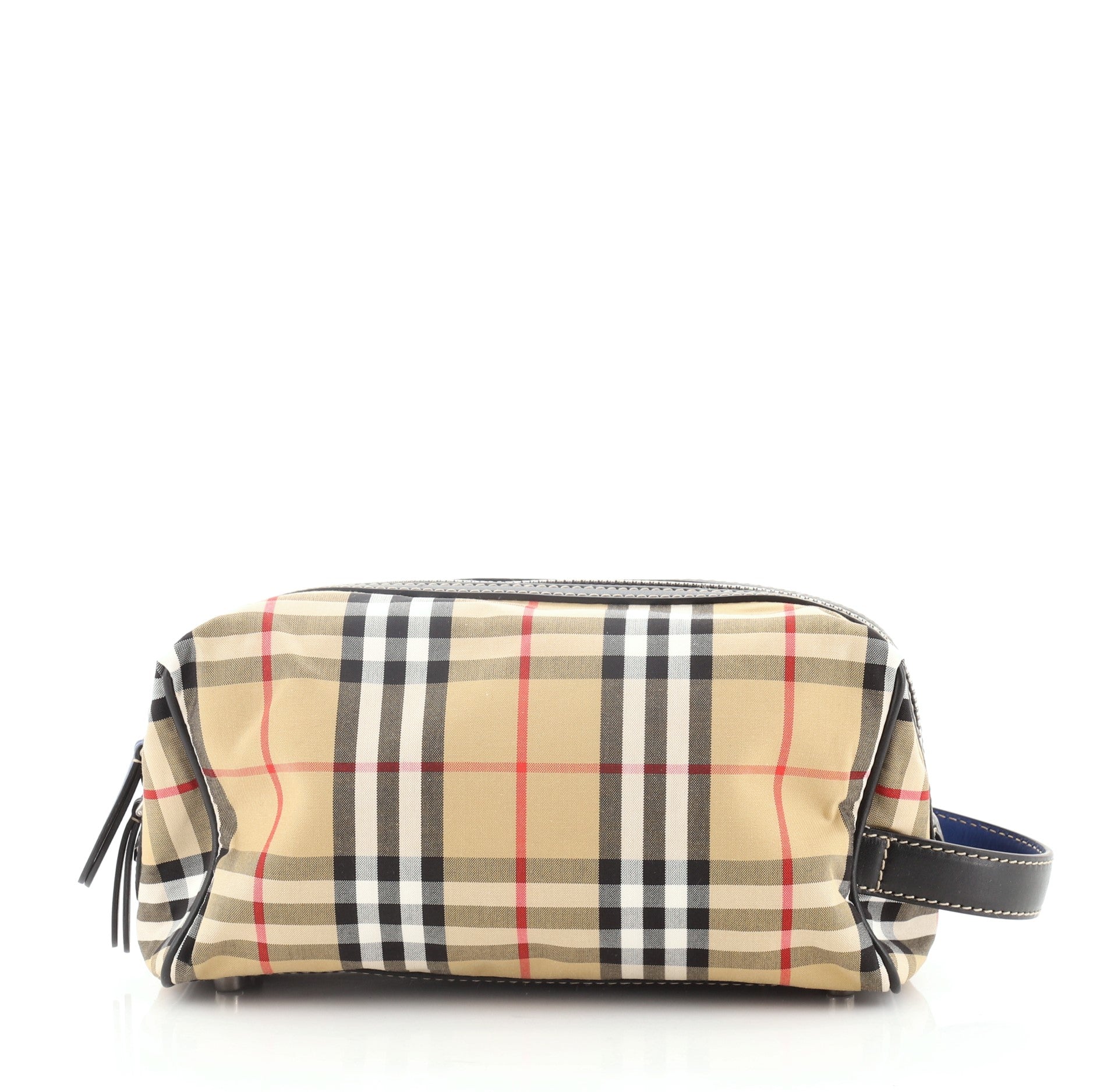 Cosmetic Pouch Vintage Check Canvas