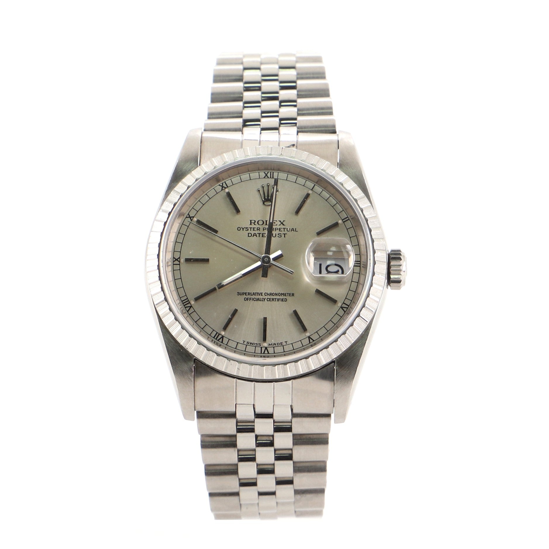 Oyster Perpetual Datejust Automatic Watch Stainless Steel and White Gold 36
