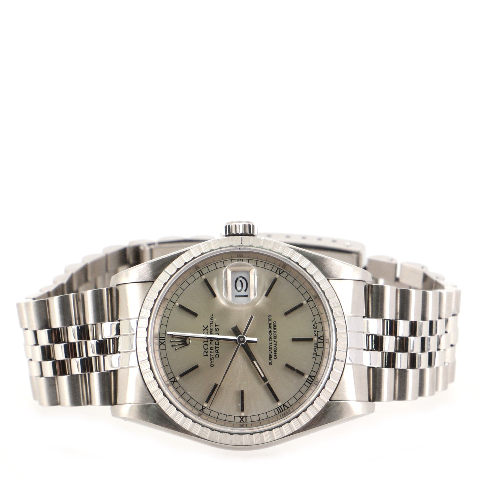 Oyster Perpetual Datejust Automatic Watch Stainless Steel and White Gold 36