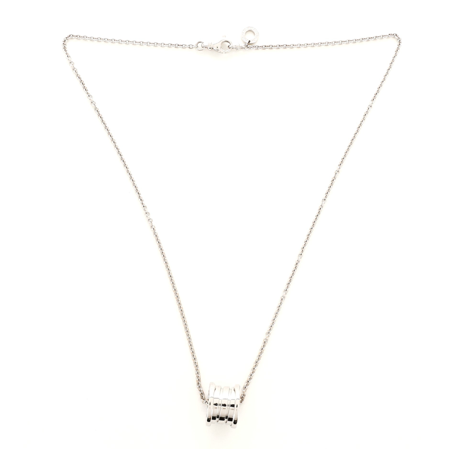 B.Zero1 Pendant Necklace 18K White Gold