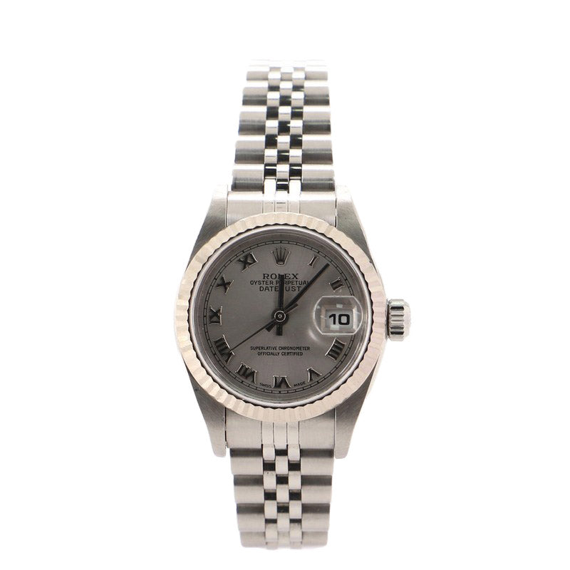 Oyster Perpetual Datejust Automatic Watch Stainless Steel and White Gold 26