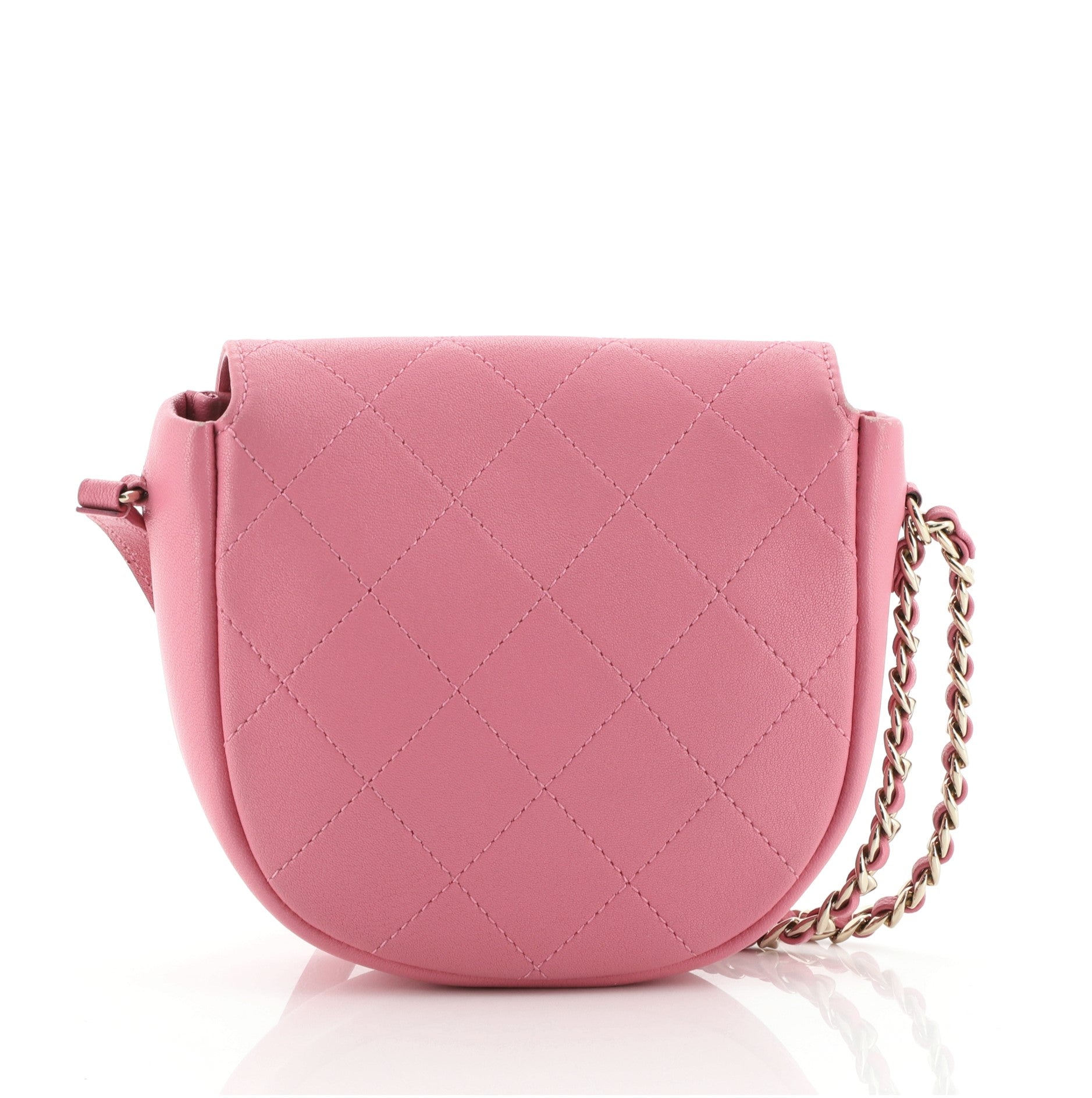 Casual Trip Messenger Bag Quilted Lambskin Mini