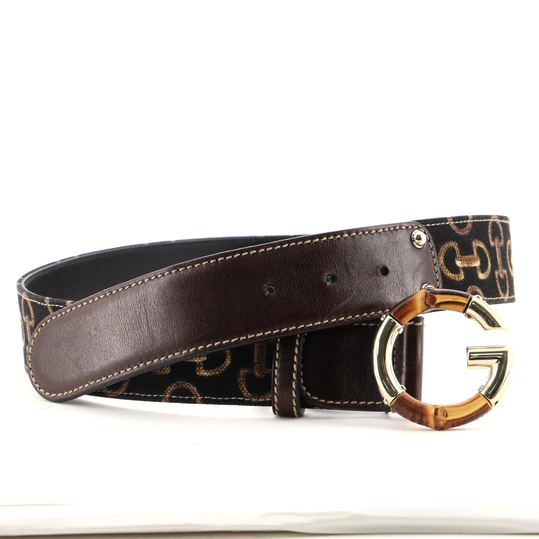 Bamboo G Belt Canvas 80