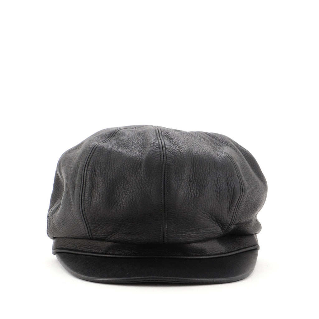 NewsBoy Hat Leather Medium