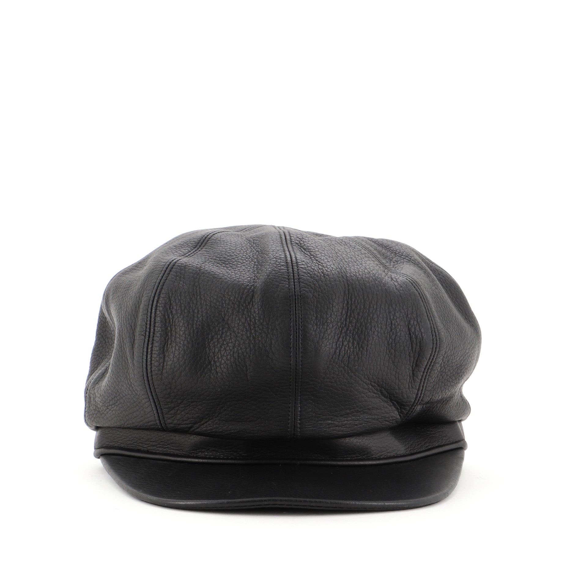 NewsBoy Hat Leather Medium