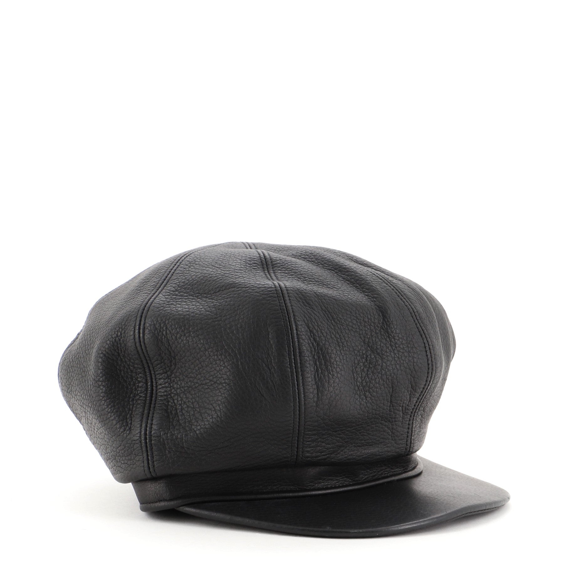 NewsBoy Hat Leather Medium