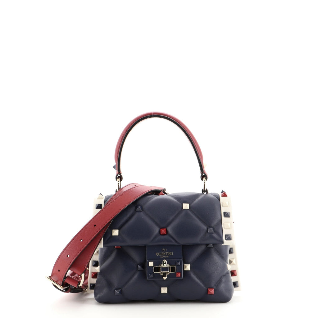 Candystud Top Handle Bag Leather Mini