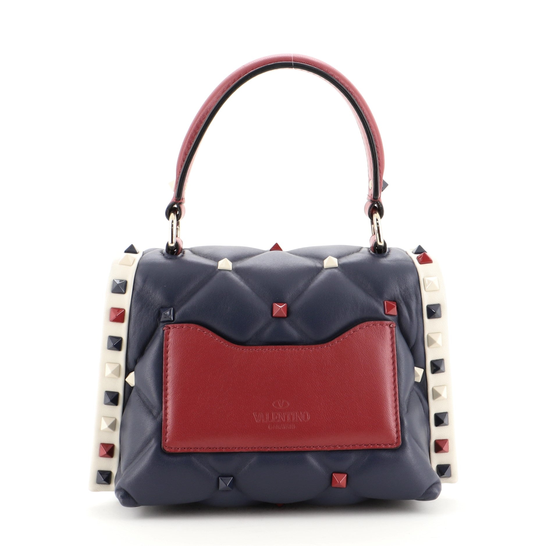 Candystud Top Handle Bag Leather Mini