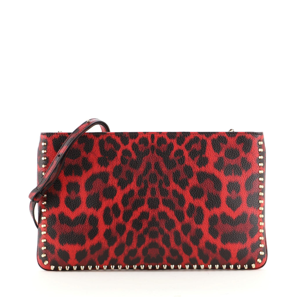 Loubiposh Clutch Printed Leather