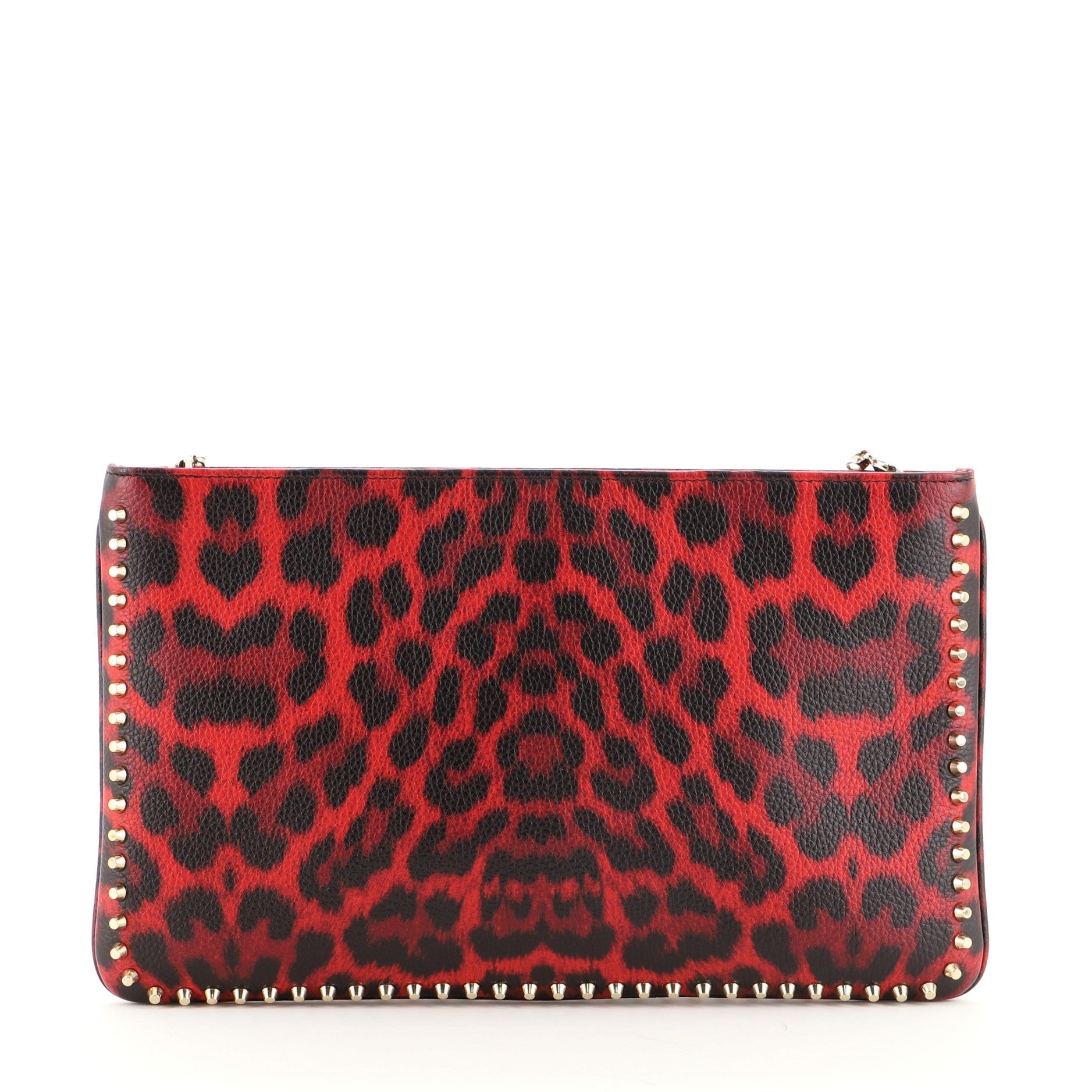Loubiposh Clutch Printed Leather