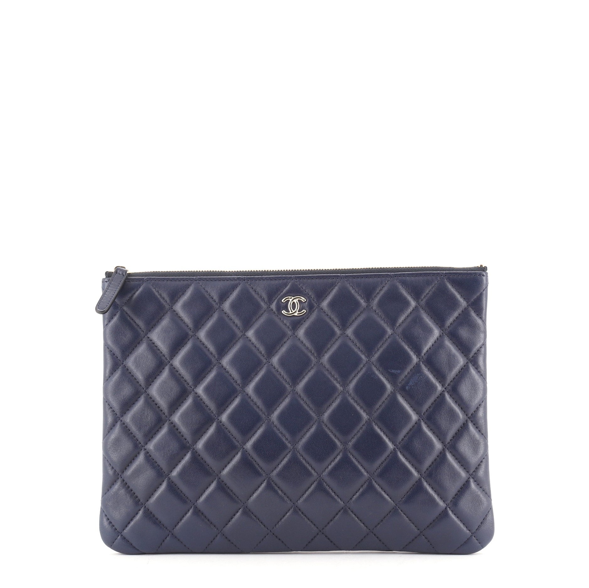 O Case Clutch Quilted Lambskin Medium