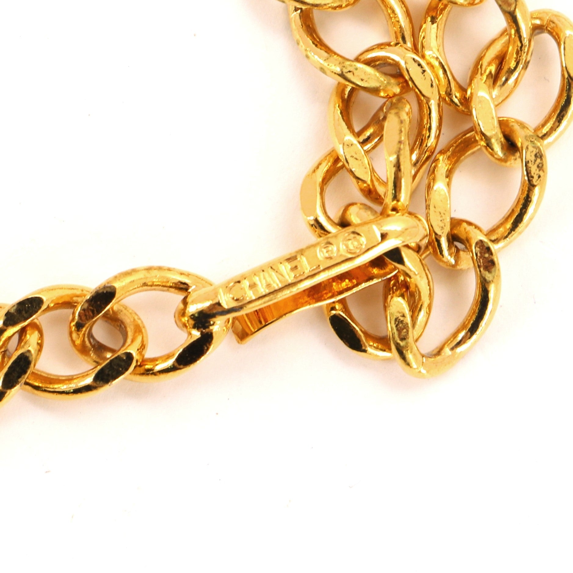 Vintage Medallion Chain Belt Metal 100