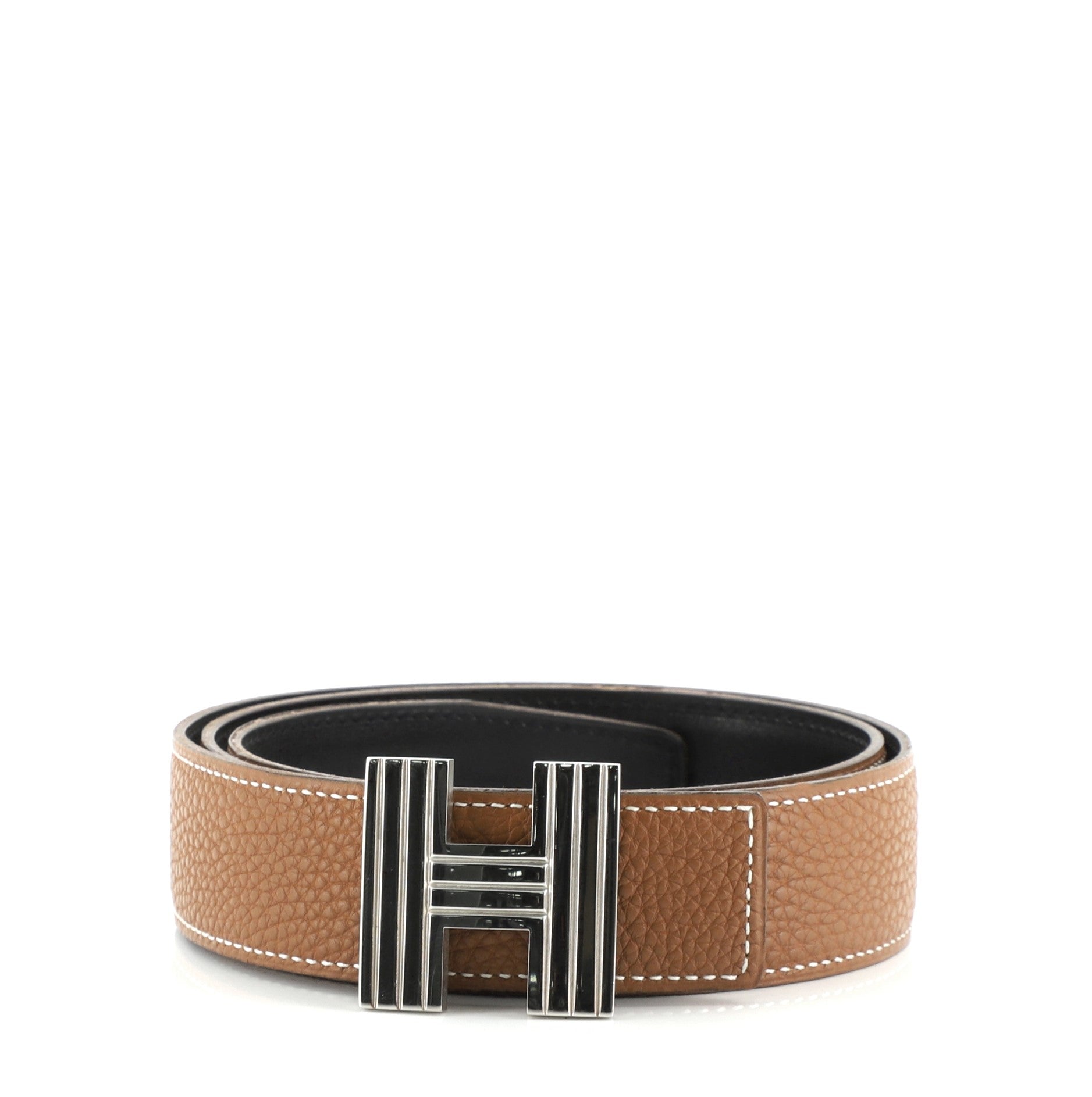Cadena H Reversible Belt Leather Thin 80