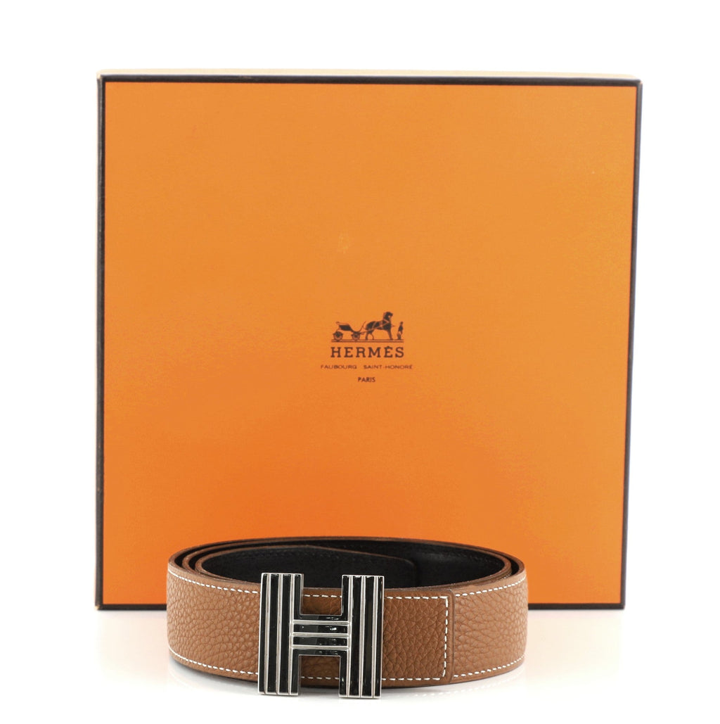Cadena H Reversible Belt Leather Thin 80