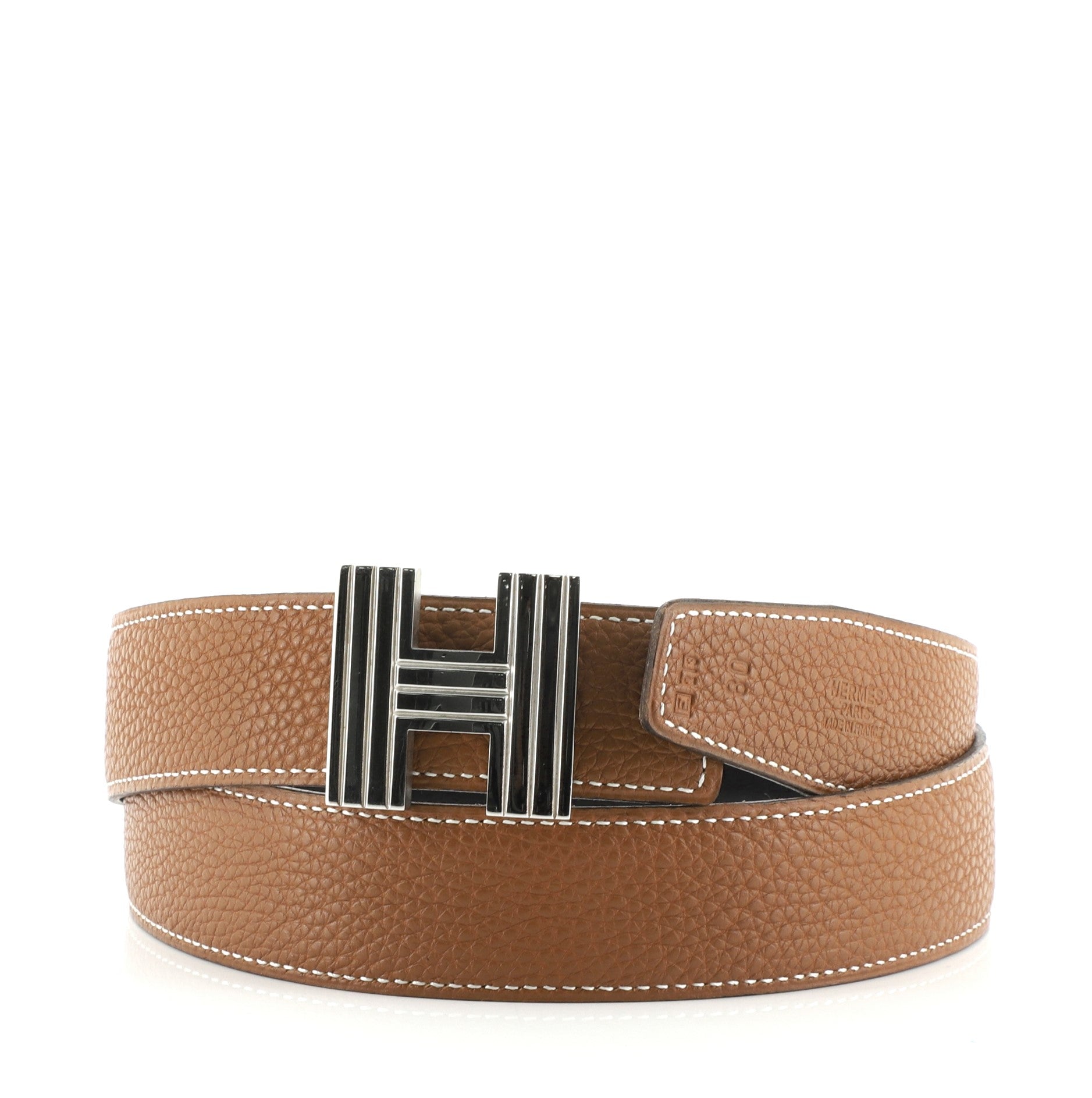 Cadena H Reversible Belt Leather Thin 80