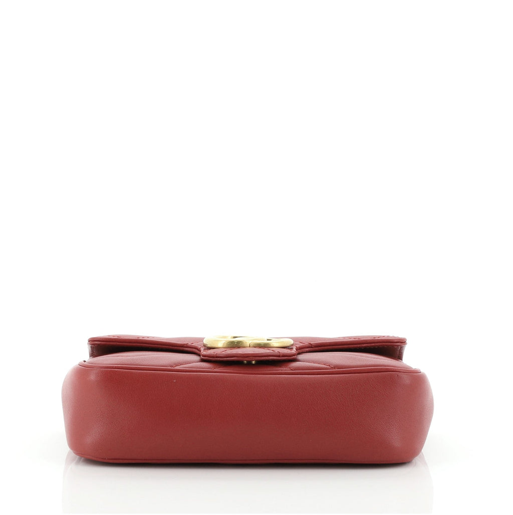 GG Marmont Flap Bag Matelasse Leather Super Mini