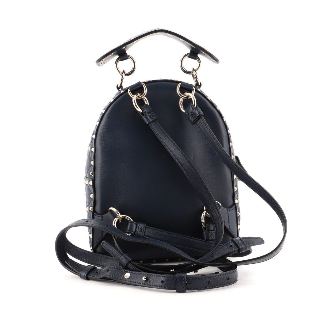 Rockstud Spike Backpack Painted Leather Mini