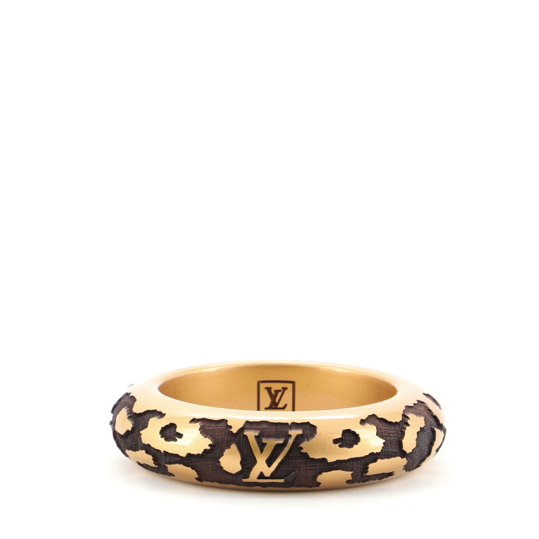 Leo Bangle Monogram Lacquer and Wood PM Bracelet