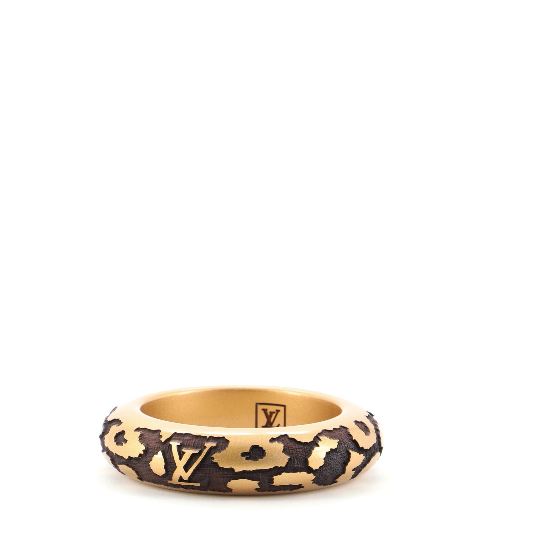 Leo Bangle Monogram Lacquer and Wood PM Bracelet