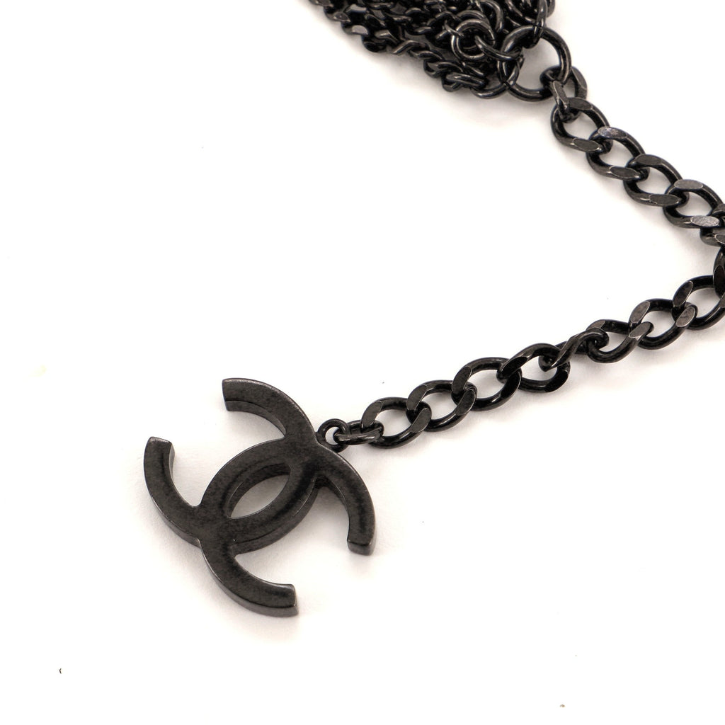 CC Multiple Strand Ombre Metal Necklace