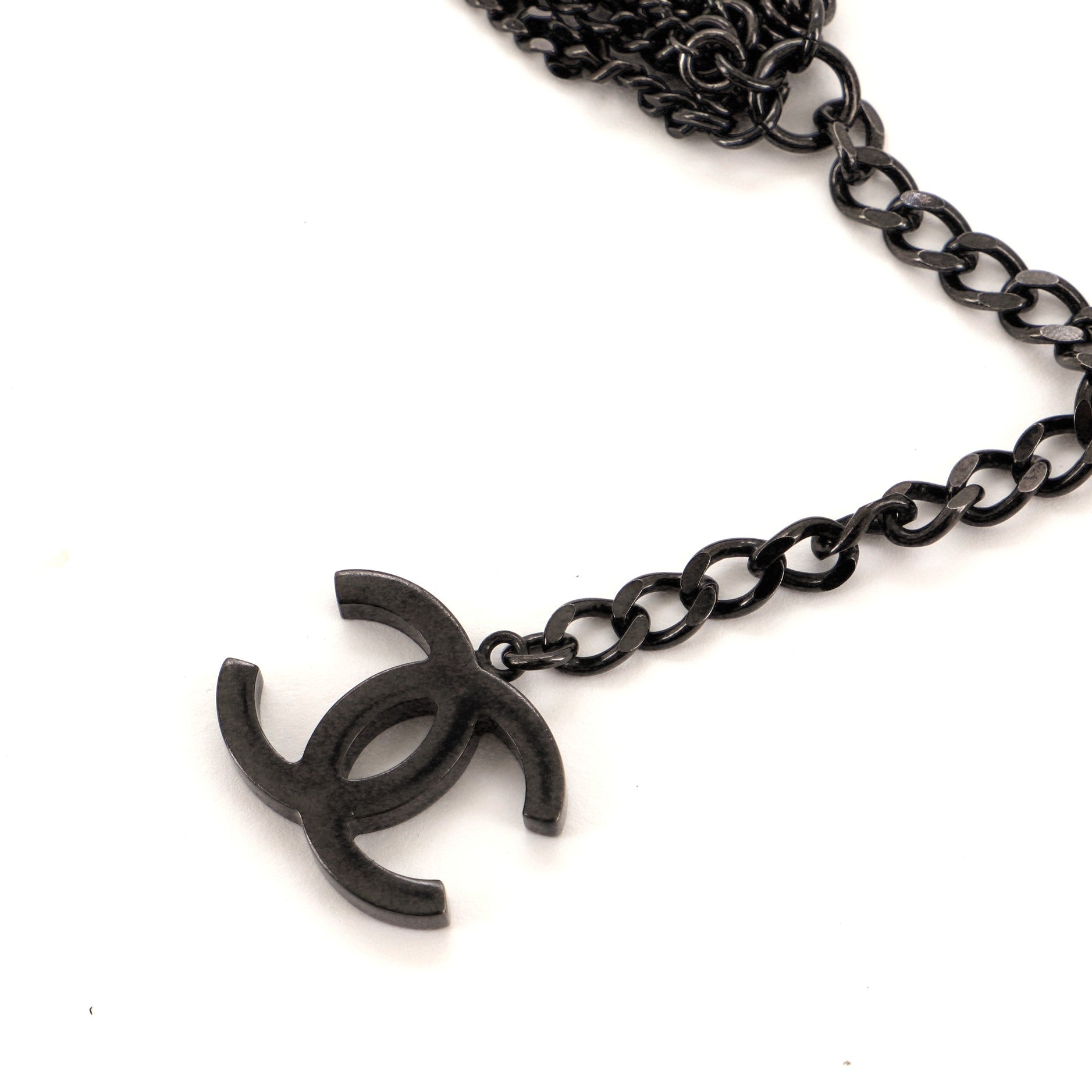 CC Multiple Strand Ombre Metal Necklace