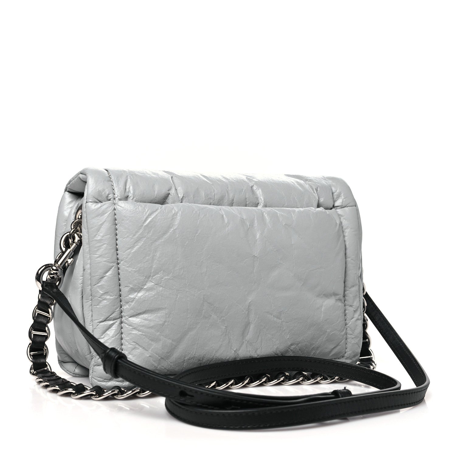 Lambskin The Pillow Bag Light Grey