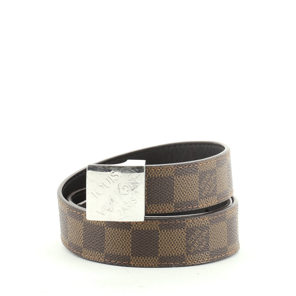 Ceinture Carre Belt Damier Thin 80