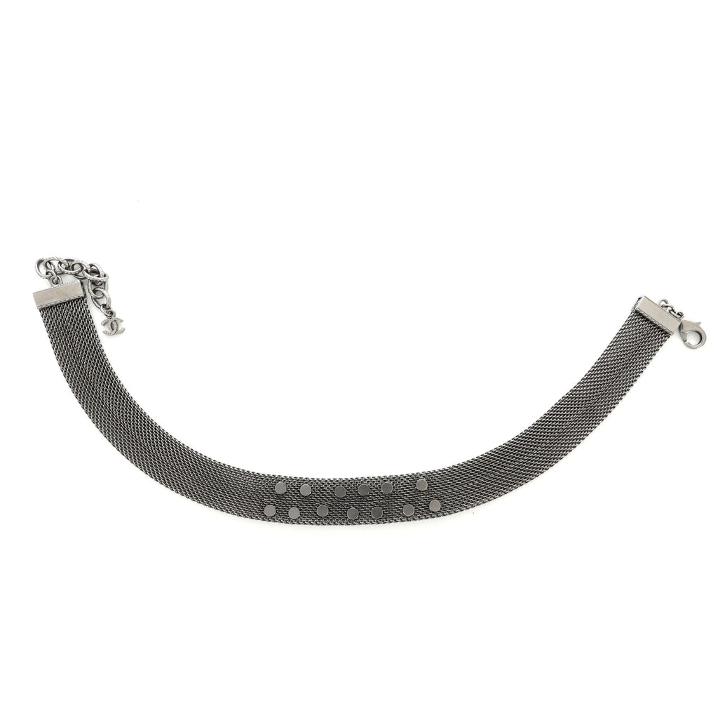 CC Charm Logo Choker Necklace Mesh 5
