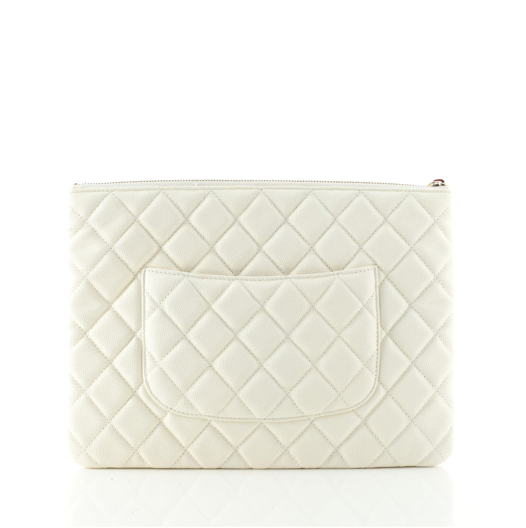 O Case Clutch Quilted Caviar Medium