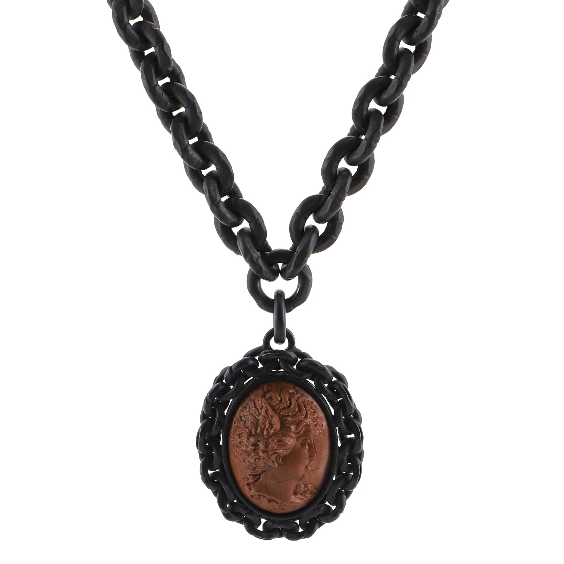 Cameo Pendant Necklace Metal