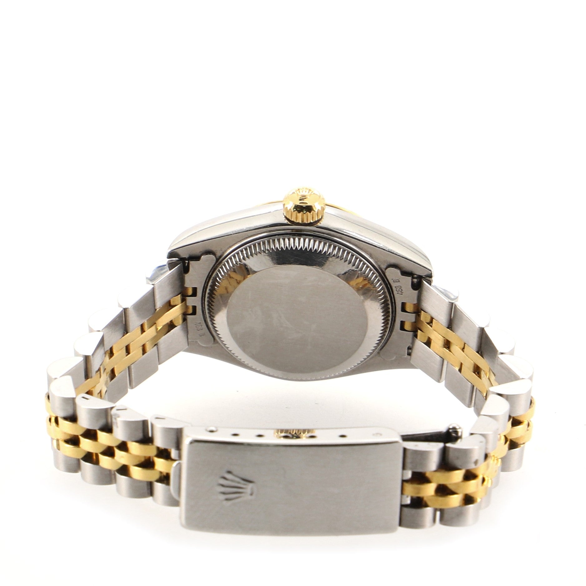 Oyster Perpetual Datejust Automatic Watch Stainless Steel and Yellow Gold with Diamond Markers 26