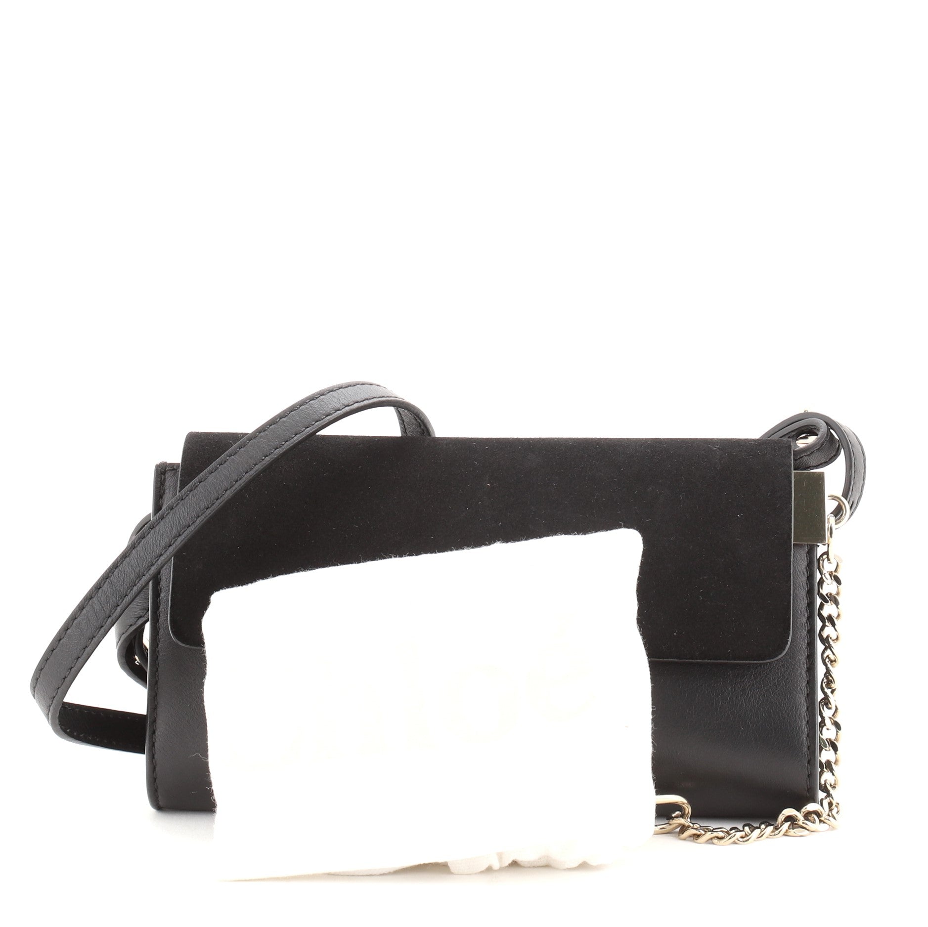 Faye Shoulder Bag Leather and Suede Mini