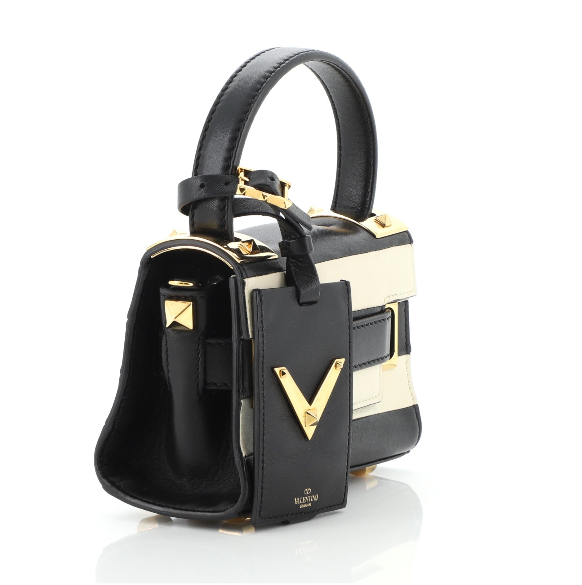 My Rockstud Satchel Leather Mini