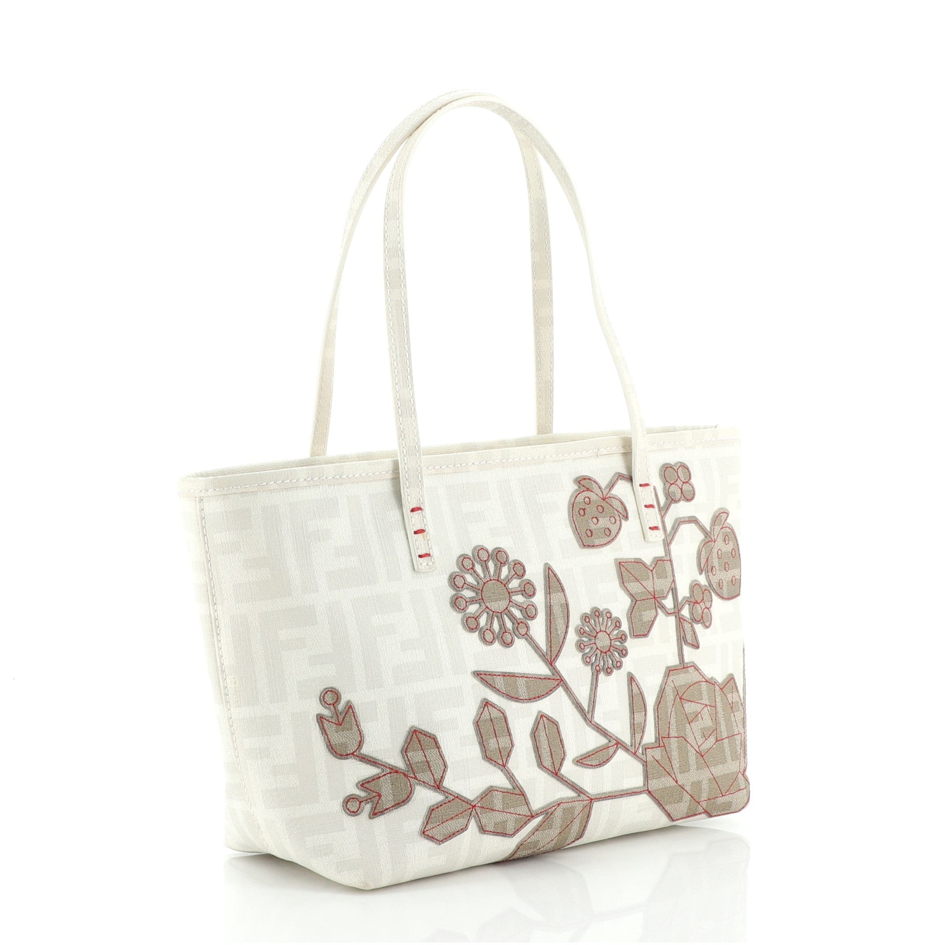 Roll tote Zucca Embroidered Canvas Mini