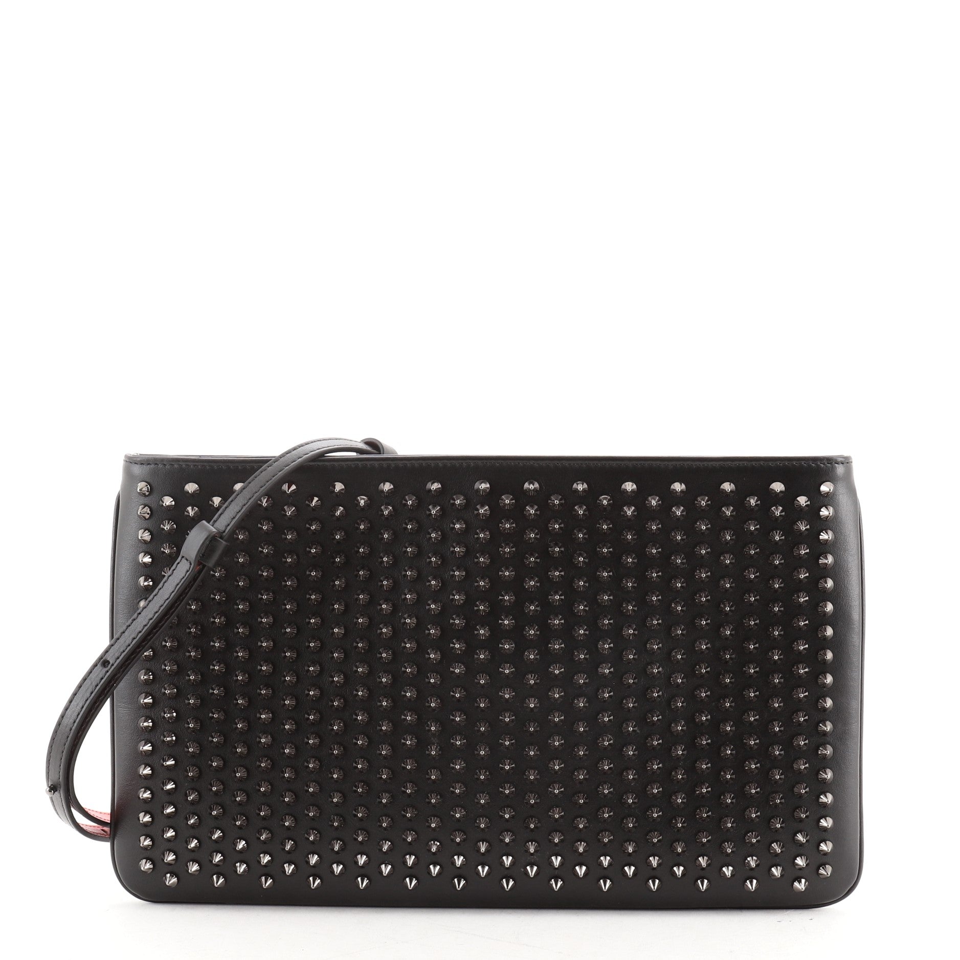 Loubiposh Clutch Spiked Leather