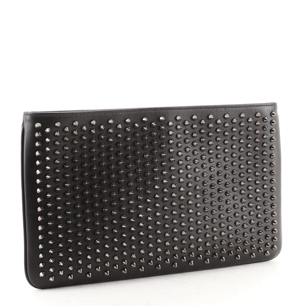 Loubiposh Clutch Spiked Leather