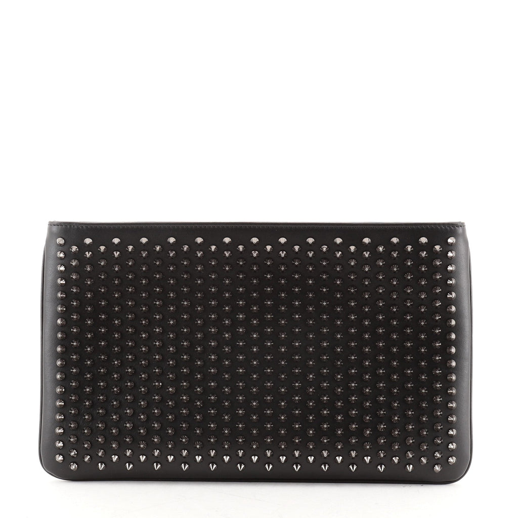 Loubiposh Clutch Spiked Leather