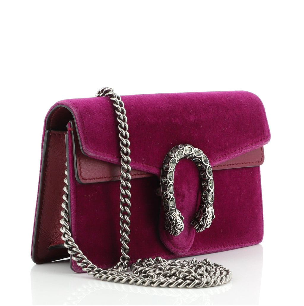 Dionysus Bag Velvet Super Mini