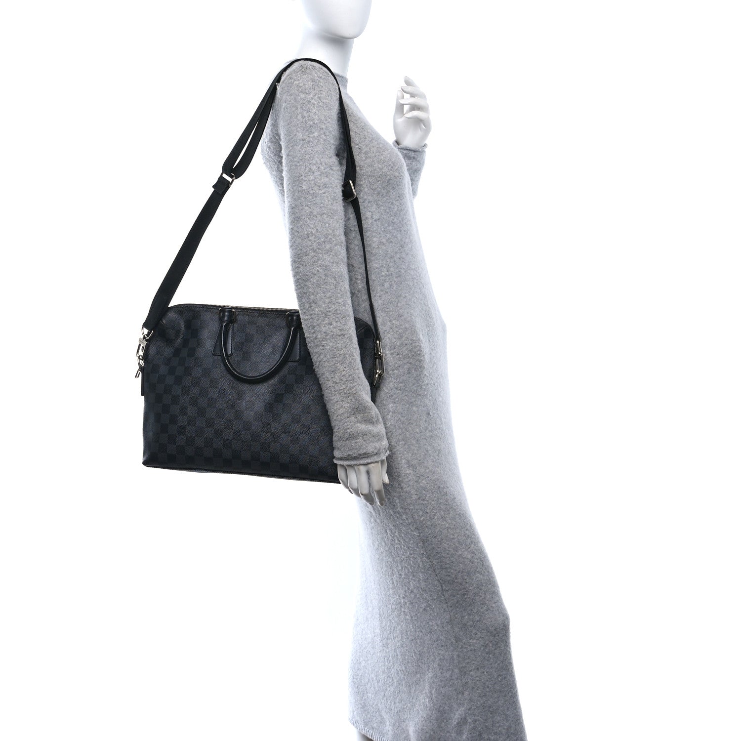 Damier Graphite Porte-Documents Jour