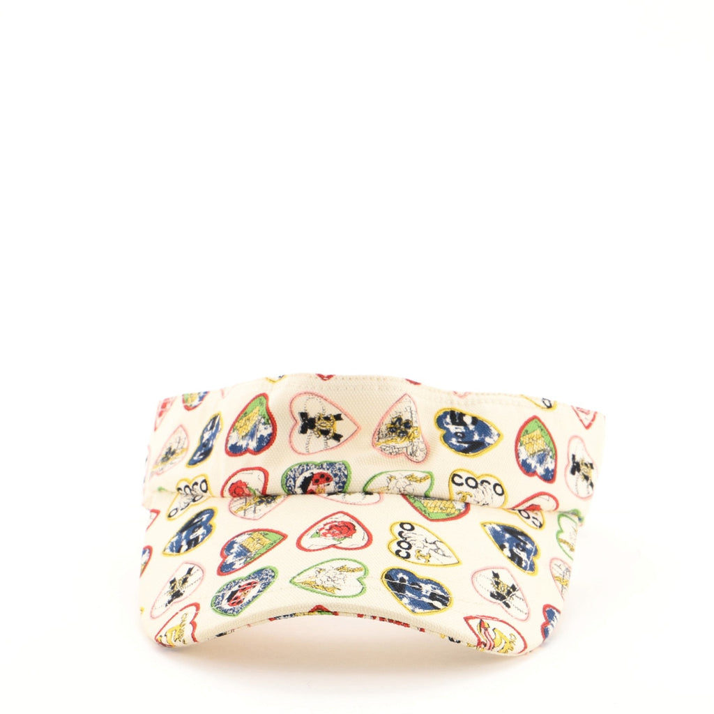 Valentine Sun Visor Hat Printed Canvas Medium