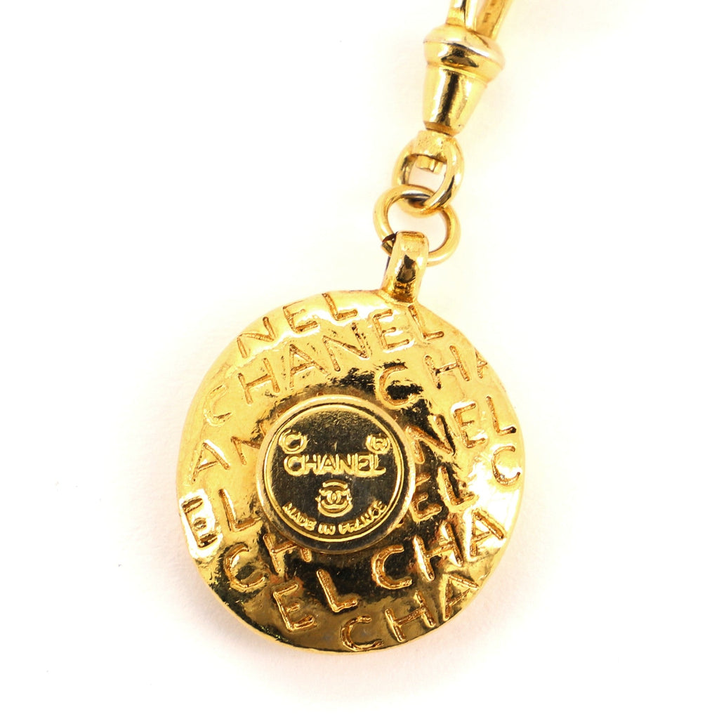 Vintage Coco Portrait Multi Chain Necklace Metal