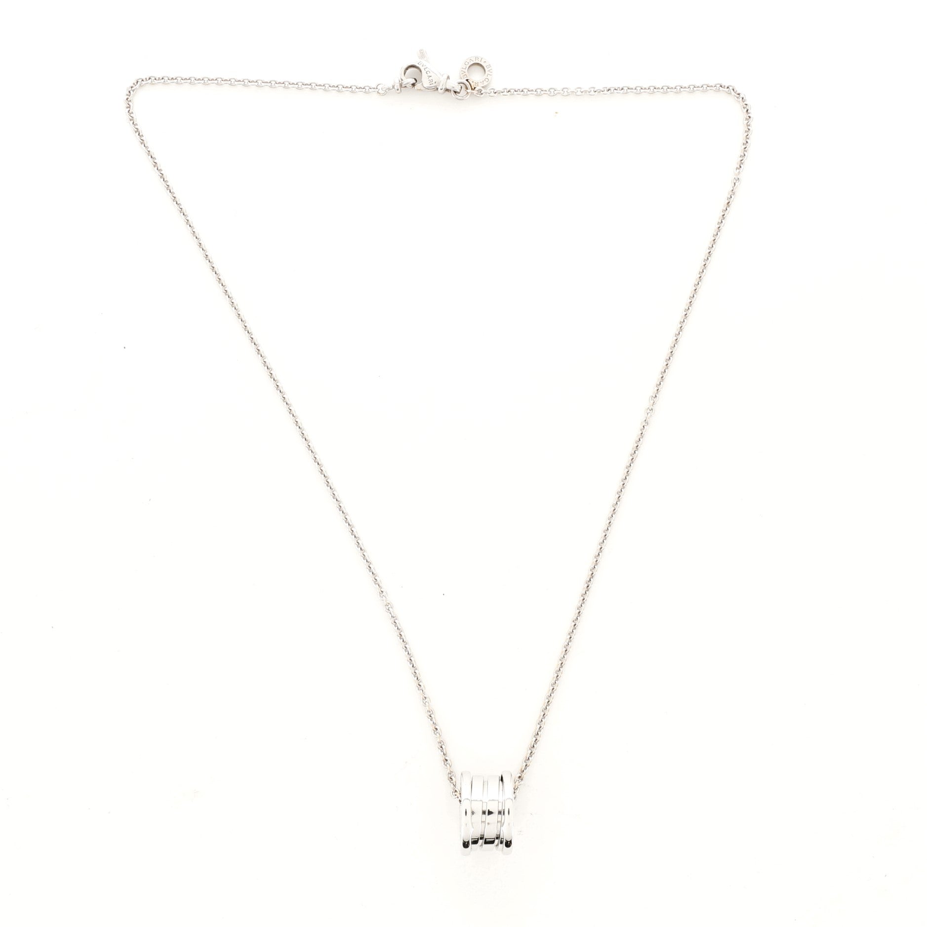B.Zero1 Pendant Necklace 18K White Gold
