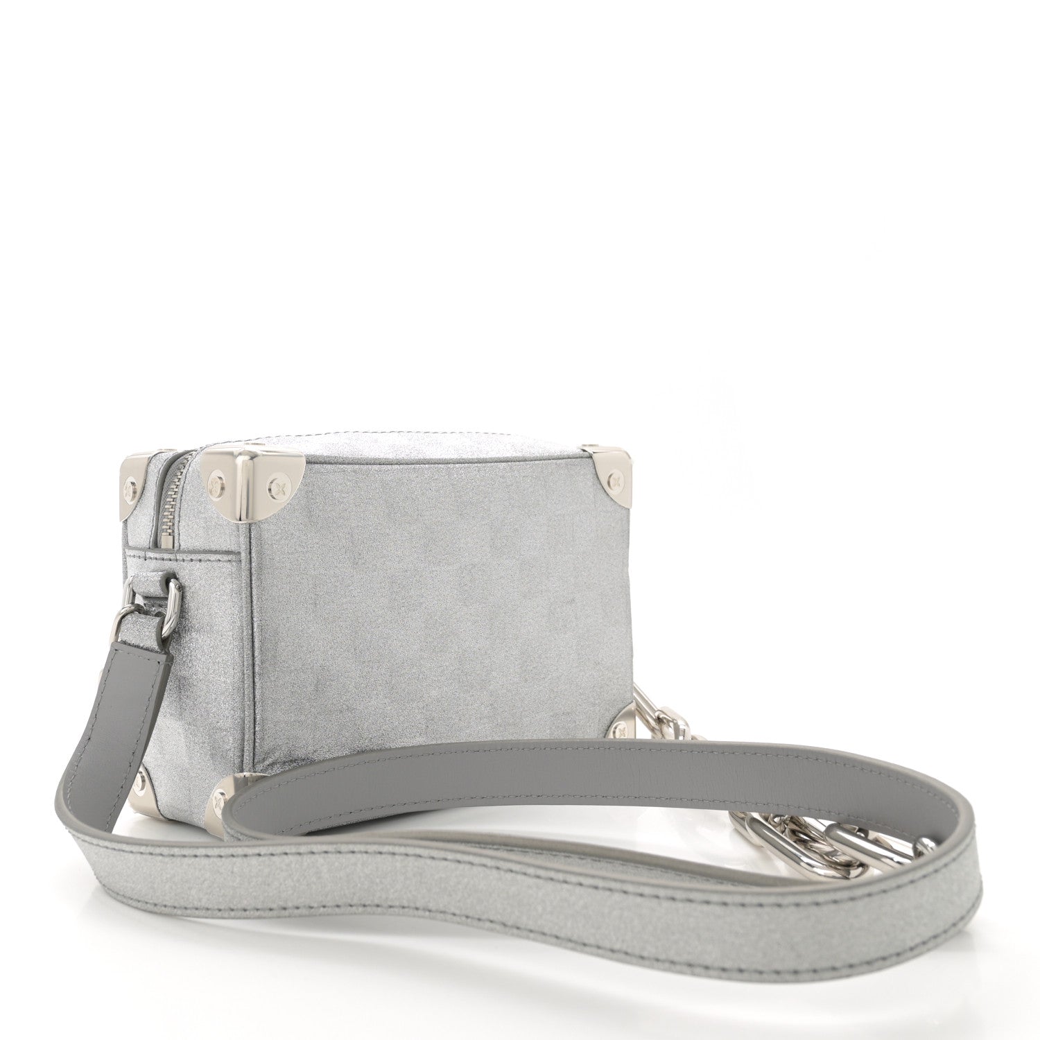Damier Glitter Mini Soft Trunk Silver