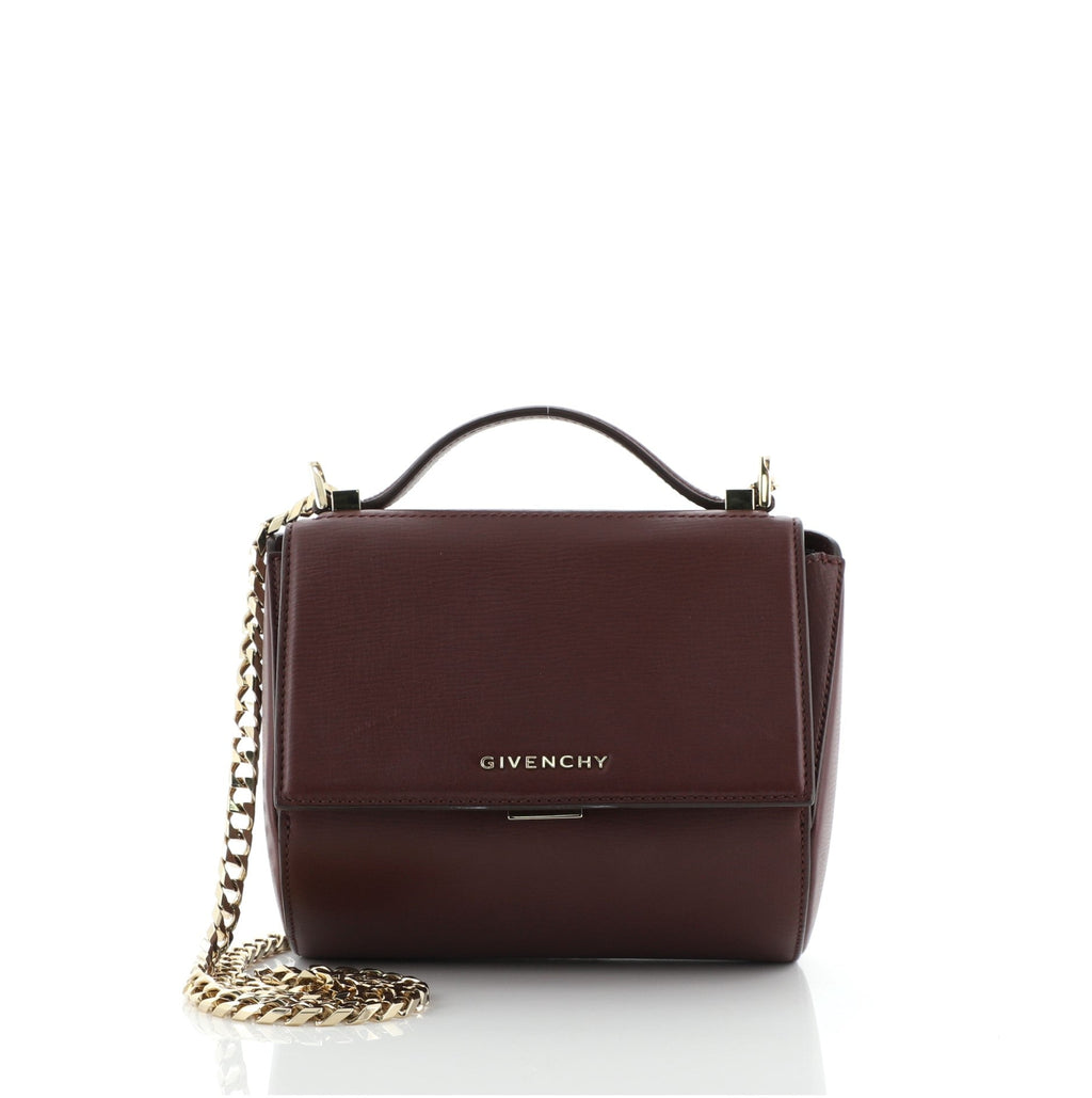 Chain Pandora Box Bag Leather Mini