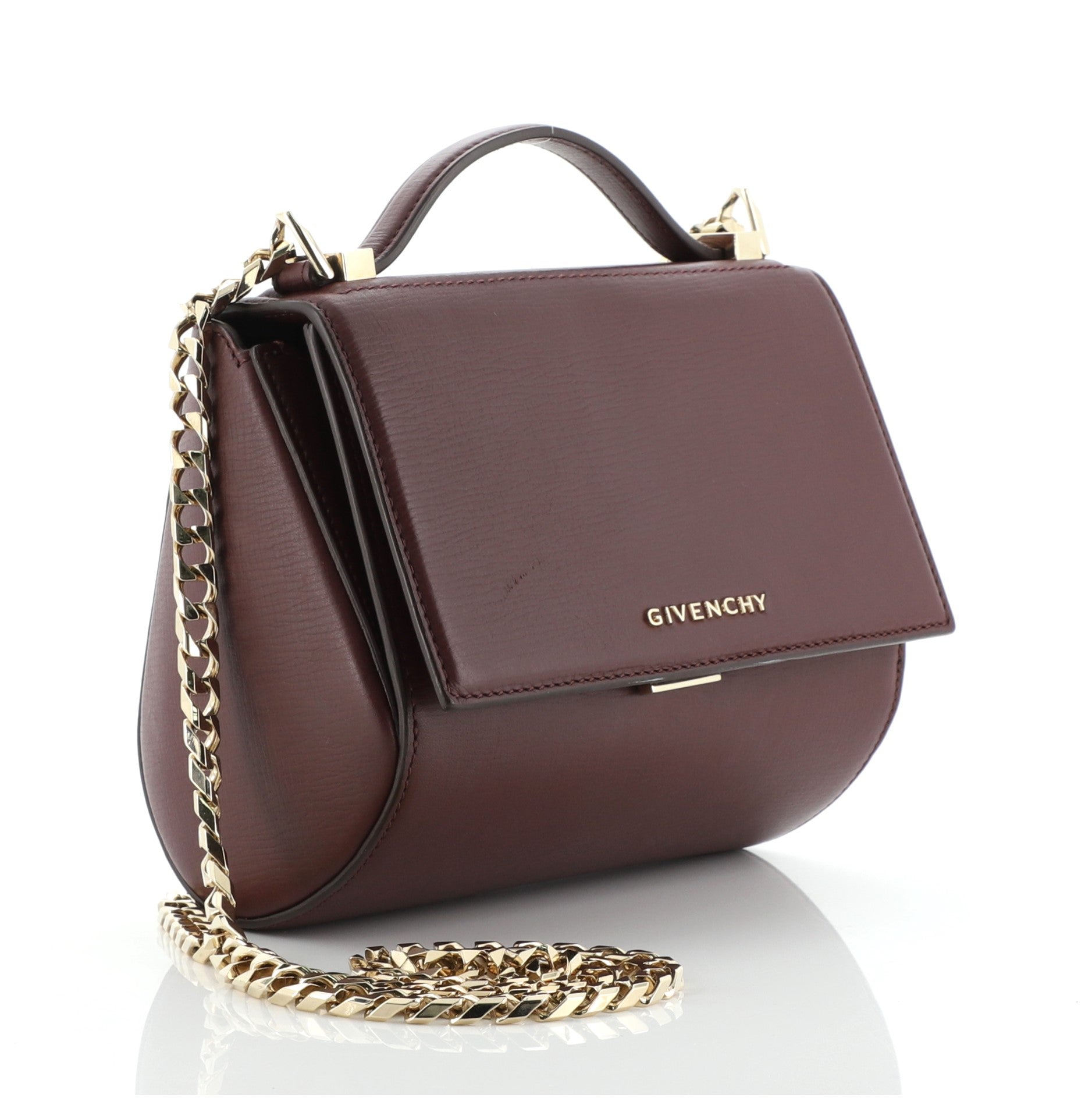 Chain Pandora Box Bag Leather Mini