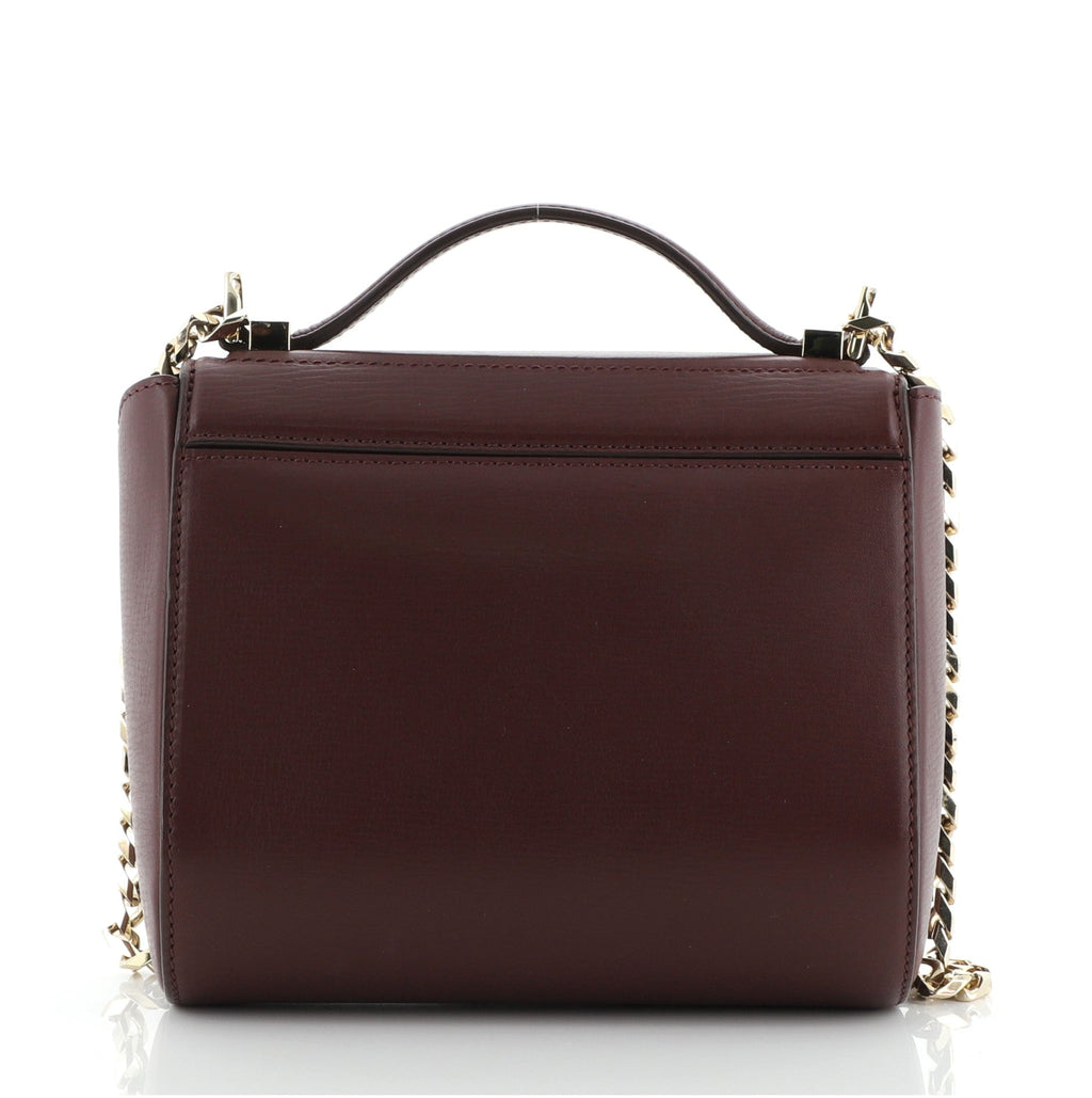 Chain Pandora Box Bag Leather Mini