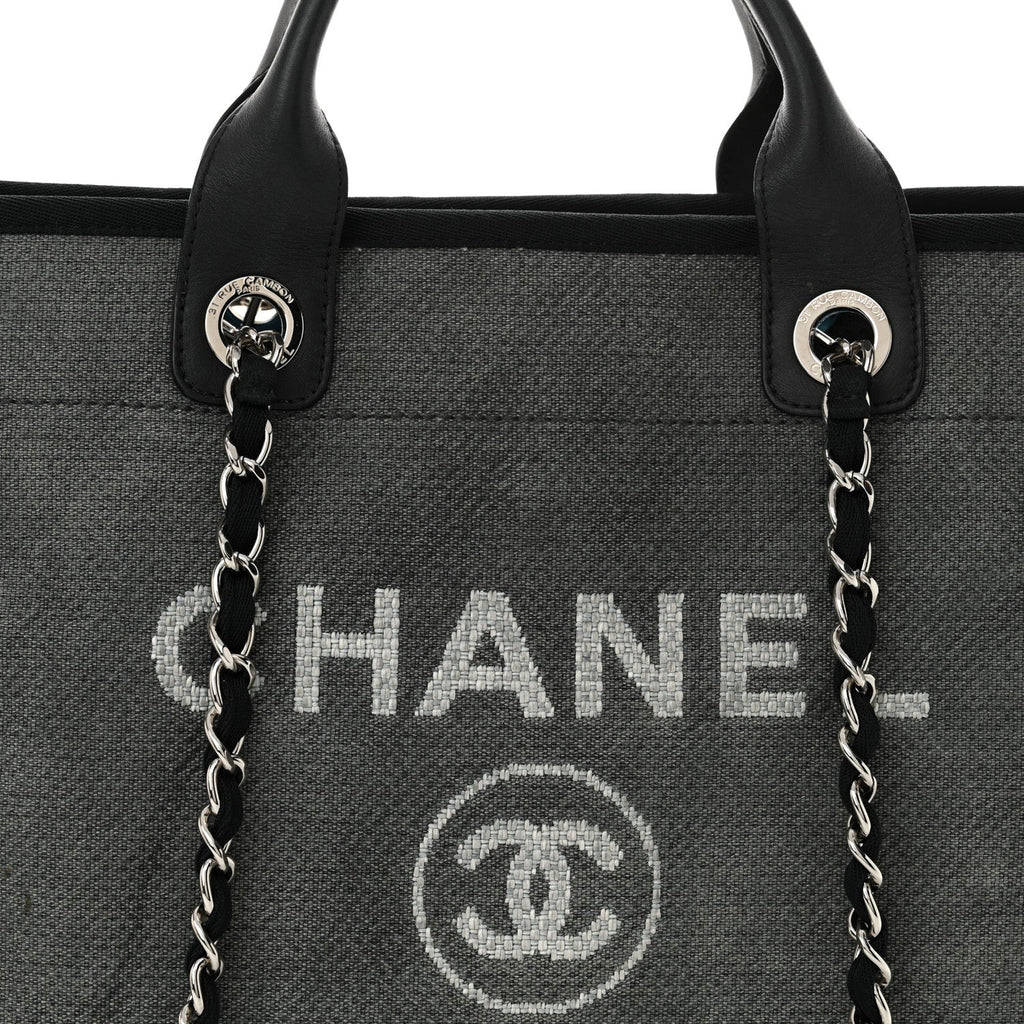 Canvas Medium Deauville Tote Grey