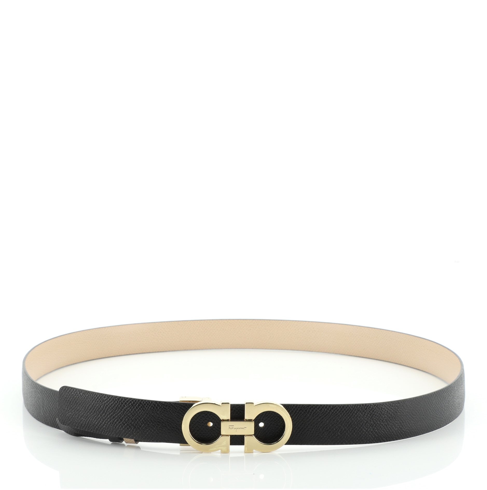 Gancini Belt Leather Thin 100