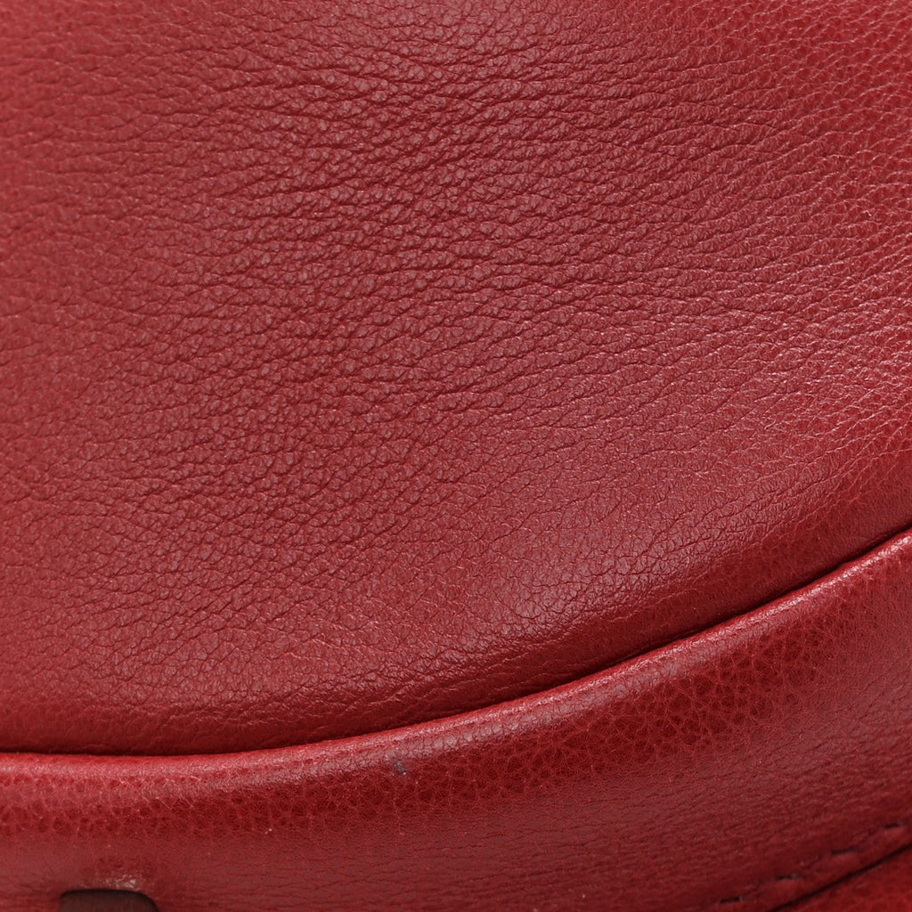 Vitello Grace New Matte Nano Fendigraphy Hobo Charm Scarlet