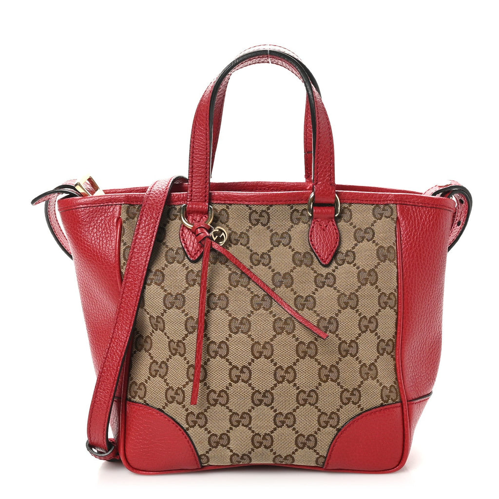 Monogram Small Bree Tote Red